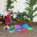11-Piece Kids Balance Stepping Stones | Textured Surface and Non-Slip Rubber Base ZONEKIZ - Little and Giant Explorers ZONEKIZ