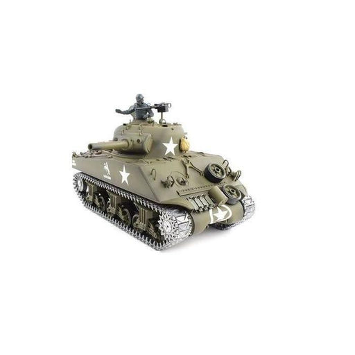 1/16th M4A3 Sherman RC Tank with Smoke, Sound and BB Gun | Metal Upgrade PRO Version - Little and Giant Explorers Heng Long