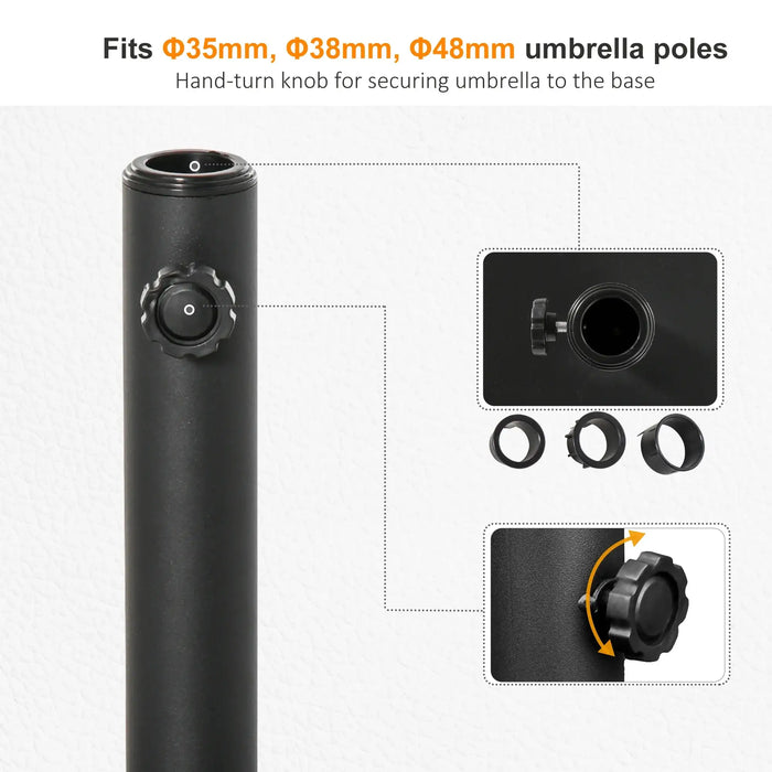 11kg Square Cement Parasol Base - Little and Giant Explorers Outsunny