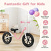 12” Kids Balance Bike – Pink | Adjustable Seat and Handlebar with EVA Wheels COSTWAY - Little and Giant Explorers Costway