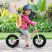 12” Kids Balance Bike – Pink | Adjustable Seat and Handlebar with EVA Wheels COSTWAY - Little and Giant Explorers Costway