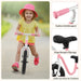 12” Kids Balance Bike – Pink | Adjustable Seat and Handlebar with EVA Wheels COSTWAY - Little and Giant Explorers Costway