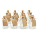 Mini 50ml Glass Bottles with Decorative Labels - Set of 12 - Little and Giant Explorers Maison & White