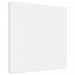Blank white stretched canvas for painting, close-up view, art supplies product photo