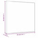 Stretched canvas 30x30x1.5cm professional painting surface with dimensions marked.