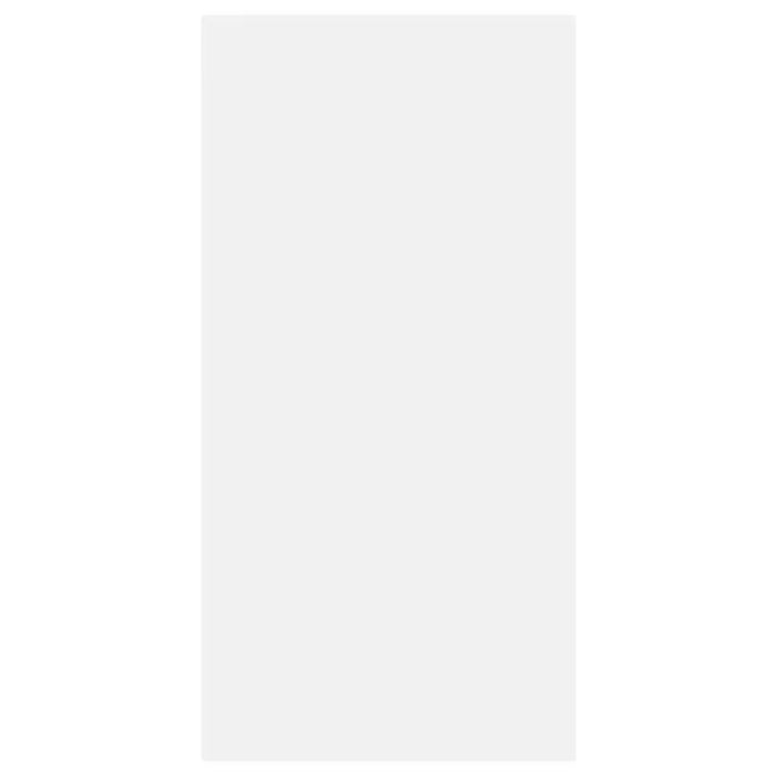 Blank white stretched canvas for painting, rectangular, 40x20cm, professional art supply