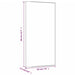 Stretched canvas 40x20x1.5 cm with labeled dimensions for painting surface