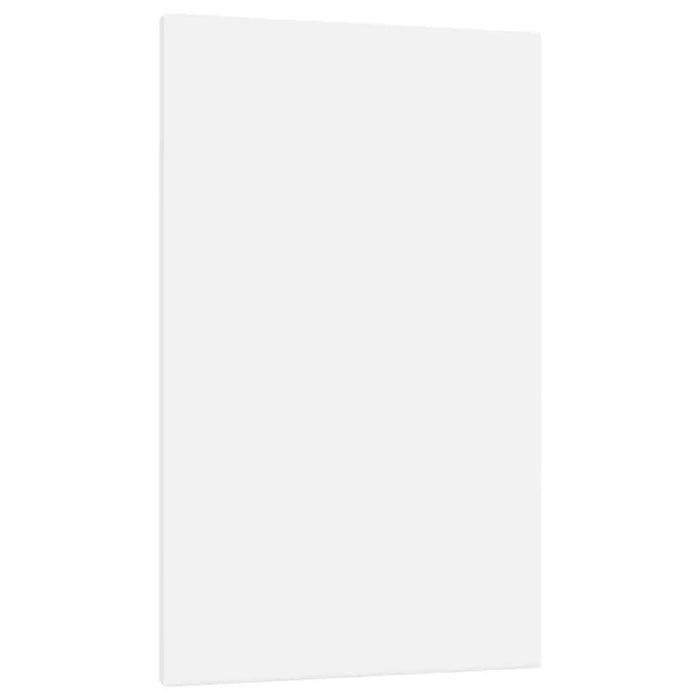 Blank stretched white canvas for painting, 50x30x1.5 cm, professional artist surface