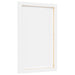 Stretched blank canvas on wooden frame, 50x30cm, ideal for professional painting.