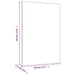 Blank stretched canvas 60x40x1.5cm for professional painting with dimensions labeled