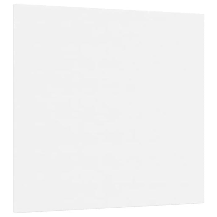 Blank stretched canvas 60x60cm for professional painting, white surface, angled view