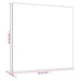 Stretched canvas 60 x 60 x 1.5 cm for professional painting, white background