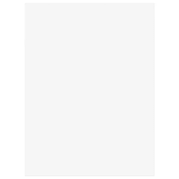 Blank white stretched canvas for painting, rectangular 80x60x1.5cm, professional art supply
