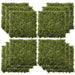 12-Piece Artificial Boxwood Milan Grass Wall Panels (50 x 50cm) - Little and Giant Explorers Outsunny