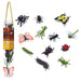 12-Piece Insects and Spiders Mini Worlds Playset | Educational Wildlife Model Collection MOJO FUN - Little and Giant Explorers Mojo Fun