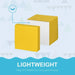Yellow soft foam activity play block for toddlers, lightweight design, educational toy