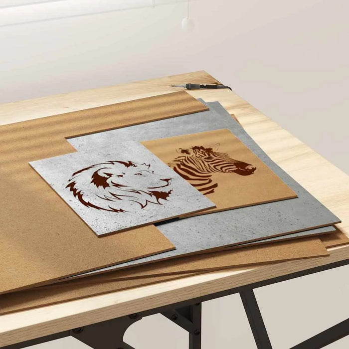 12-Piece Wooden Decorative Panel Set – Concrete Grey | 40×60cm VIDAXL - Little and Giant Explorers vidaXL