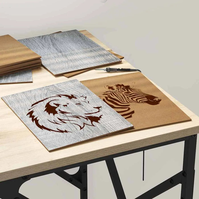 12-Piece Wooden Decorative Panel Set – Grey Sonoma Finish | 15×21cm VIDAXL - Little and Giant Explorers vidaXL