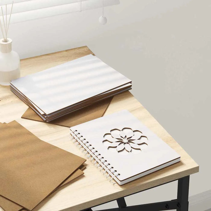 12-Piece Wooden Decorative Panel Set – White Finish | 15×21cm VIDAXL - Little and Giant Explorers vidaXL