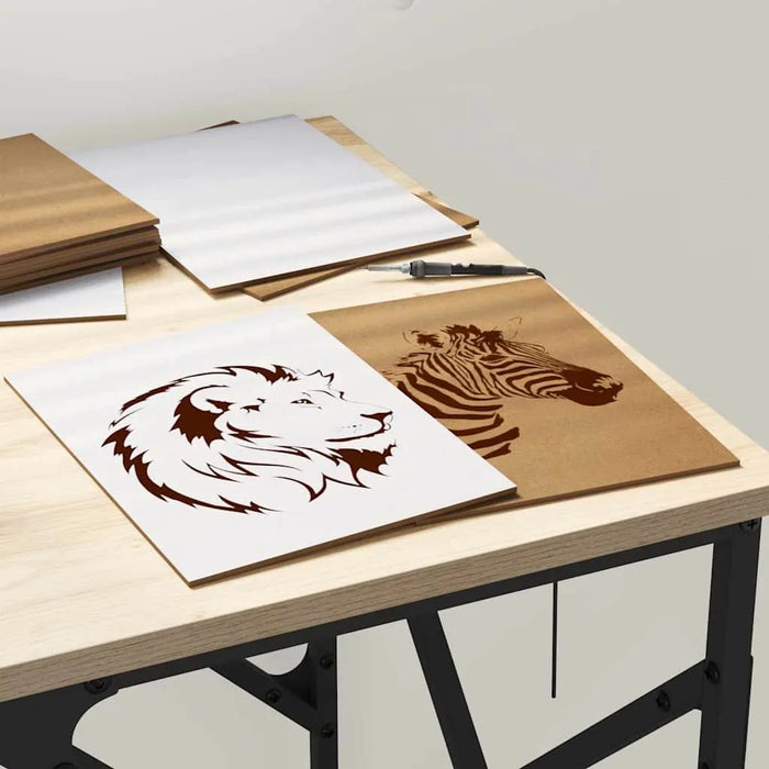 12-Piece Wooden Decorative Panel Set – White Finish | 15×21cm VIDAXL - Little and Giant Explorers vidaXL