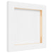 12 Stretched Canvases in White Fabric and Solid Wood Pine (20 x 20 x 1.5cm) - Little and Giant Explorers vidaXL