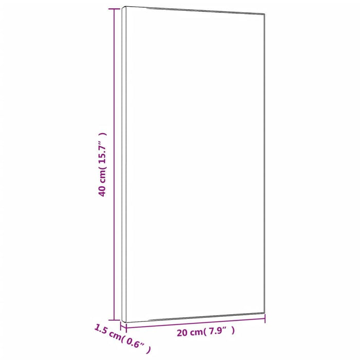 12 Stretched Canvases (40x20x1.5cm) - Little and Giant Explorers vidaXL