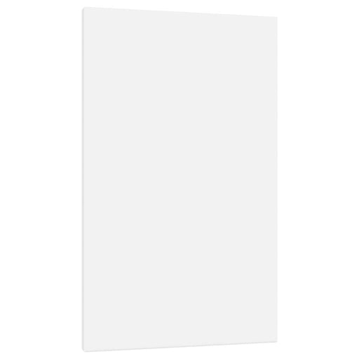 12 Stretched Canvases in White Fabric and Solid Wood Pine (50 x 30 x 1.5cm) - Little and Giant Explorers vidaXL