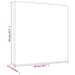 12 Stretched Canvases in White Fabric and Solid Wood Pine (50 x 50 x 1.5cm) - Little and Giant Explorers vidaXL