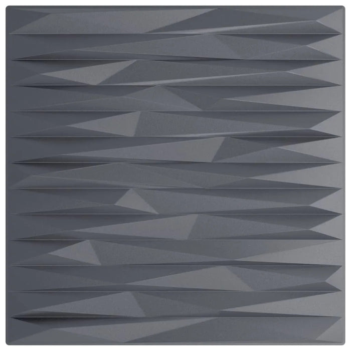 12 Wall Panels 'Stone' in Grey (50 x 50cm) - Little and Giant Explorers vidaXL