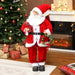 120cm Animated Santa Claus | Sound-Activated with Wreath and Gift HOMCOM - Little and Giant Explorers HOMCOM