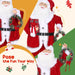 120cm Animated Santa Claus | Sound-Activated with Wreath and Gift HOMCOM - Little and Giant Explorers HOMCOM