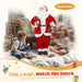120cm Animated Santa Claus | Sound-Activated with Wreath and Gift HOMCOM - Little and Giant Explorers HOMCOM