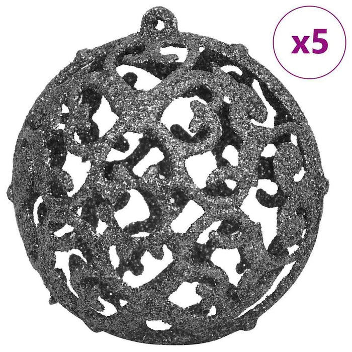 120cm Artificial Christmas Tree - White | LED Strip Lights - White and Grey Baubles VIDAXL - Little and Giant Explorers vidaXL