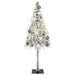 120cm Artificial Christmas Tree - White | LED Strip Lights - White and Grey Baubles VIDAXL - Little and Giant Explorers vidaXL