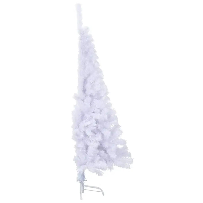 120cm Artificial Half Christmas Tree – White | Realistic PVC Branches VIDAXL - Little and Giant Explorers vidaXL