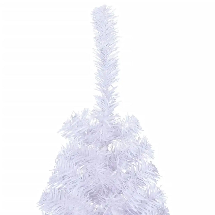 120cm Artificial Half Christmas Tree – White | Realistic PVC Branches VIDAXL - Little and Giant Explorers vidaXL