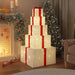 120cm LED Christmas Gift Box Decoration | 250 Warm White LEDs VIDAXL - Little and Giant Explorers vidaXL