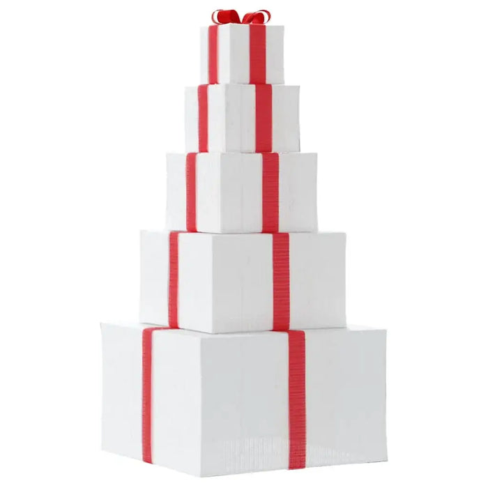 120cm LED Christmas Gift Box Decoration | 250 Warm White LEDs VIDAXL - Little and Giant Explorers vidaXL