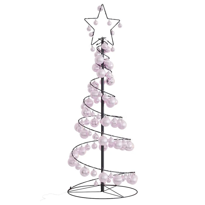 120cm LED Christmas Tree with Baubles | 80 LEDs Warm White VIDAXL - Little and Giant Explorers vidaXL