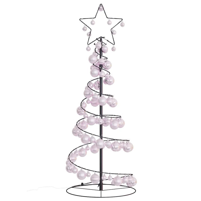 120cm LED Christmas Tree with Baubles | 80 LEDs Warm White VIDAXL - Little and Giant Explorers vidaXL