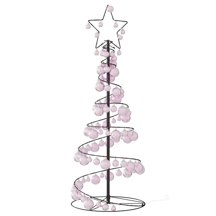 120cm LED Christmas Tree with Baubles | 80 LEDs Warm White VIDAXL - Little and Giant Explorers vidaXL