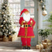 120cm Life-Size Animated Santa Claus | Sound Activated - Singing and Dancing HOMCOM - Little and Giant Explorers HOMCOM