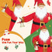 120cm Life-Size Animated Santa Claus | Sound Activated - Singing and Dancing HOMCOM - Little and Giant Explorers HOMCOM
