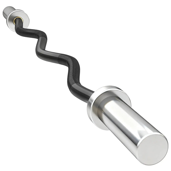 Metallic elbow pipe on a white background