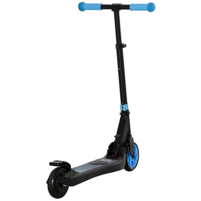 120W Kids Folding Electric Scooter with Rear Wheel Brake in Blue - Little and Giant Explorers HOMCOM