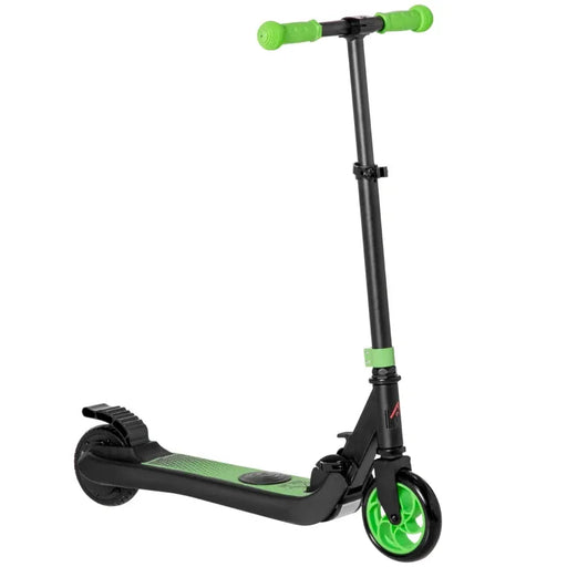 120W Kids Folding Electric Scooter with Rear Wheel Brake in Green - Little and Giant Explorers HOMCOM