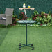 122cm Bird T-Stand Perch – Green | Stainless Steel Bird Stand - Tray and Wheels PAWHUT - Little and Giant Explorers PawHut