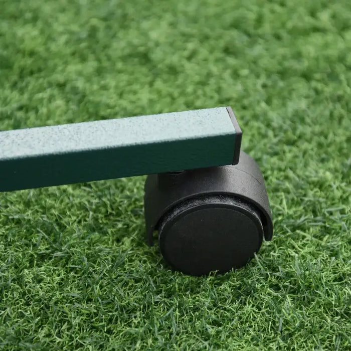 122cm Bird T-Stand Perch – Green | Stainless Steel Bird Stand - Tray and Wheels PAWHUT - Little and Giant Explorers PawHut