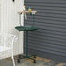 122cm Bird T-Stand Perch – Green | Stainless Steel Bird Stand - Tray and Wheels PAWHUT - Little and Giant Explorers PawHut