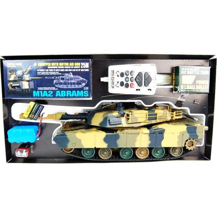 1/24 Airsoft BB M1A2 Battle RC Tank - Little and Giant Explorers Heng Long